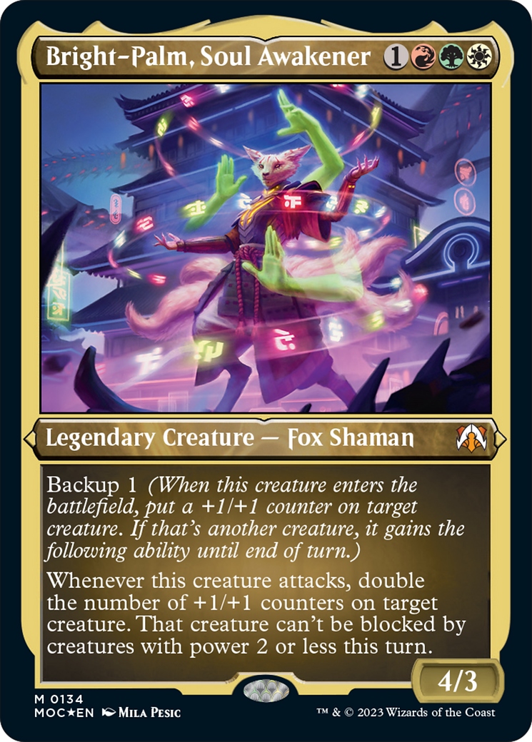 Bright-Palm, Soul Awakener (Display Commander) [March of the Machine Commander] | Tabernacle Games