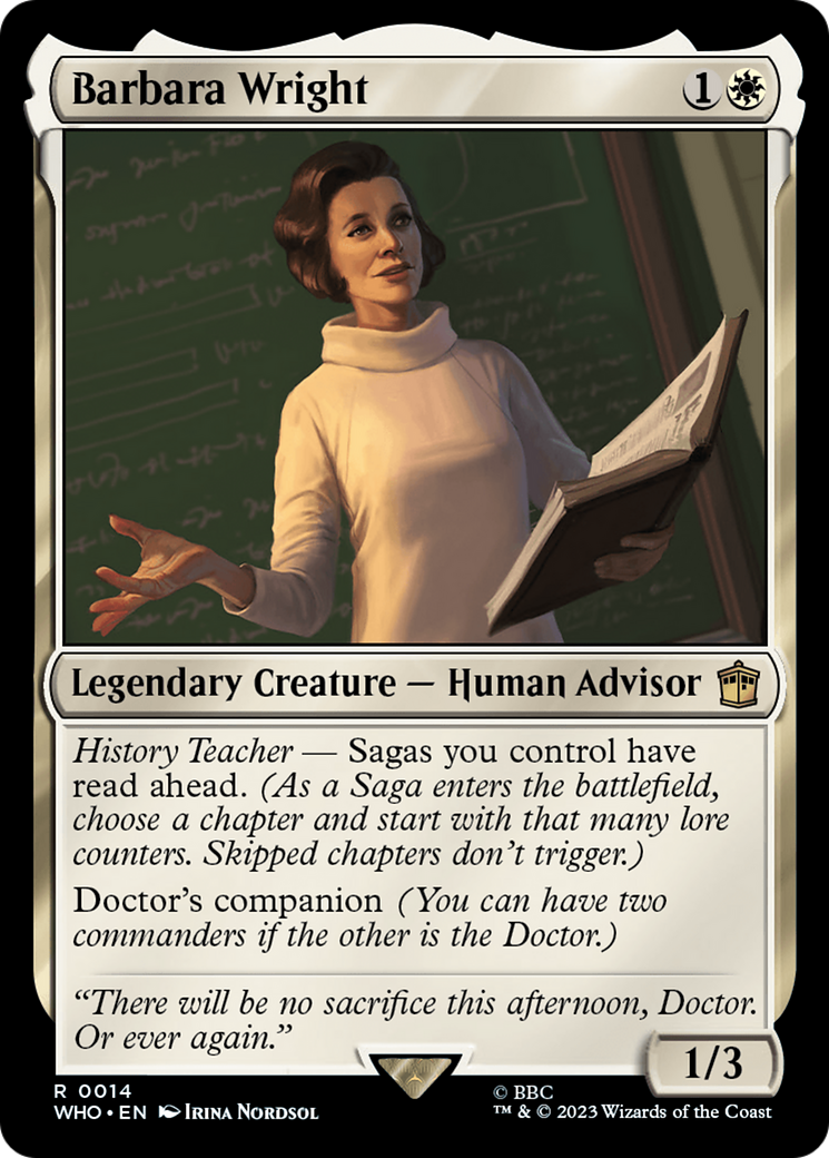 Barbara Wright [Doctor Who] | Tabernacle Games