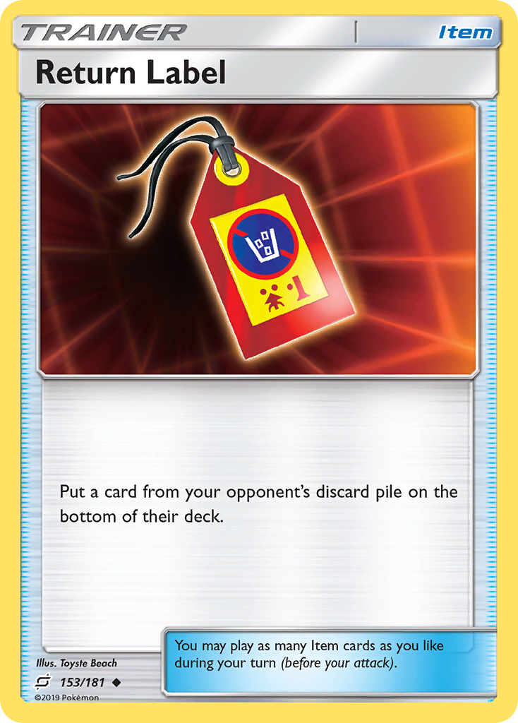 Return Label (153/181) [Sun & Moon: Team Up] | Tabernacle Games