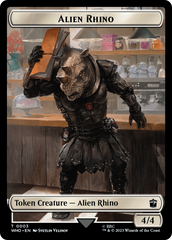 Alien Rhino // Alien Salamander Double-Sided Token [Doctor Who Tokens] | Tabernacle Games