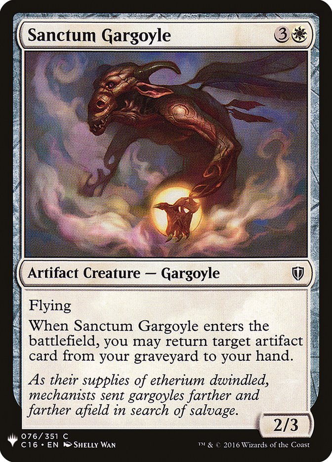 Sanctum Gargoyle [Mystery Booster] | Tabernacle Games