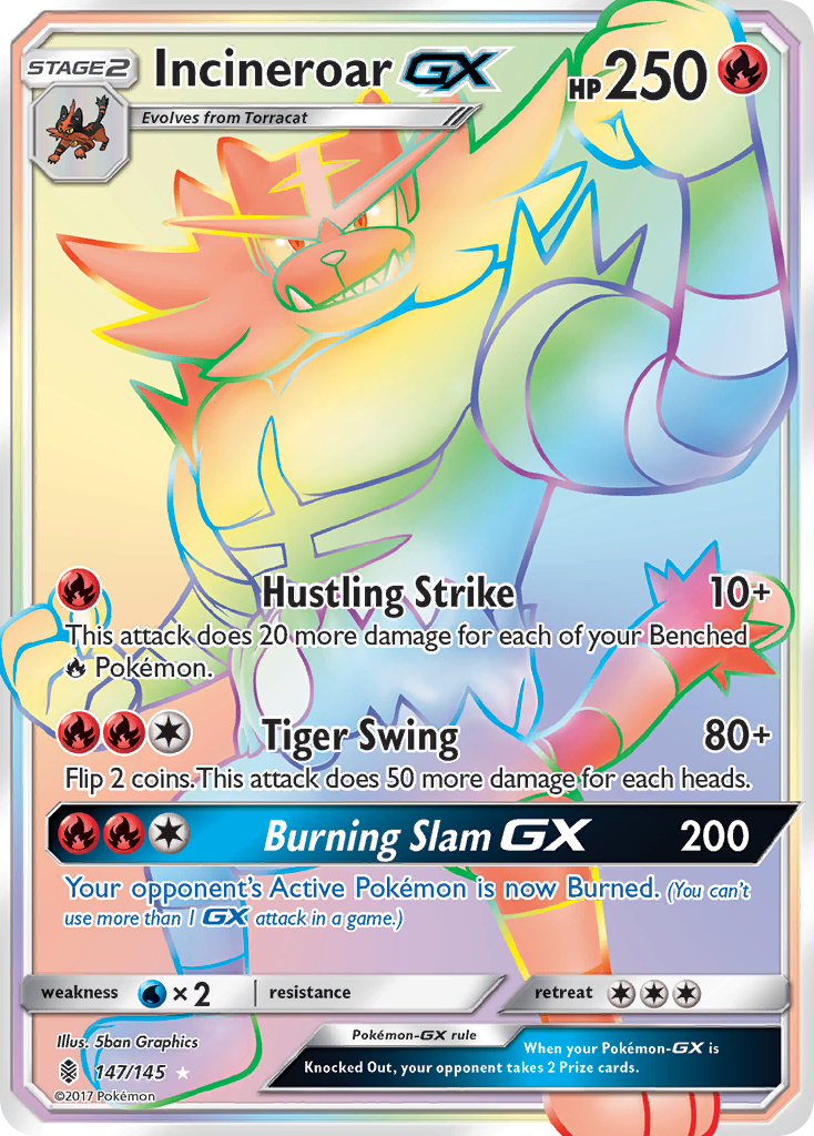 Incineroar GX (147/145) [Sun & Moon: Guardians Rising] | Tabernacle Games