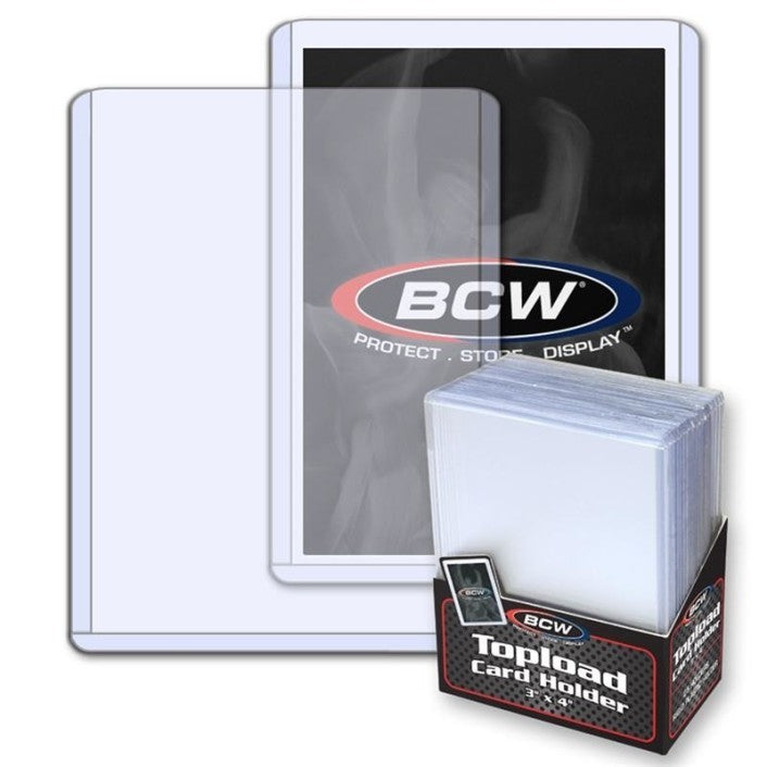 BCW Toploader Card Holder Standard (3" x 4") (25 Holders Per Pack) | Tabernacle Games