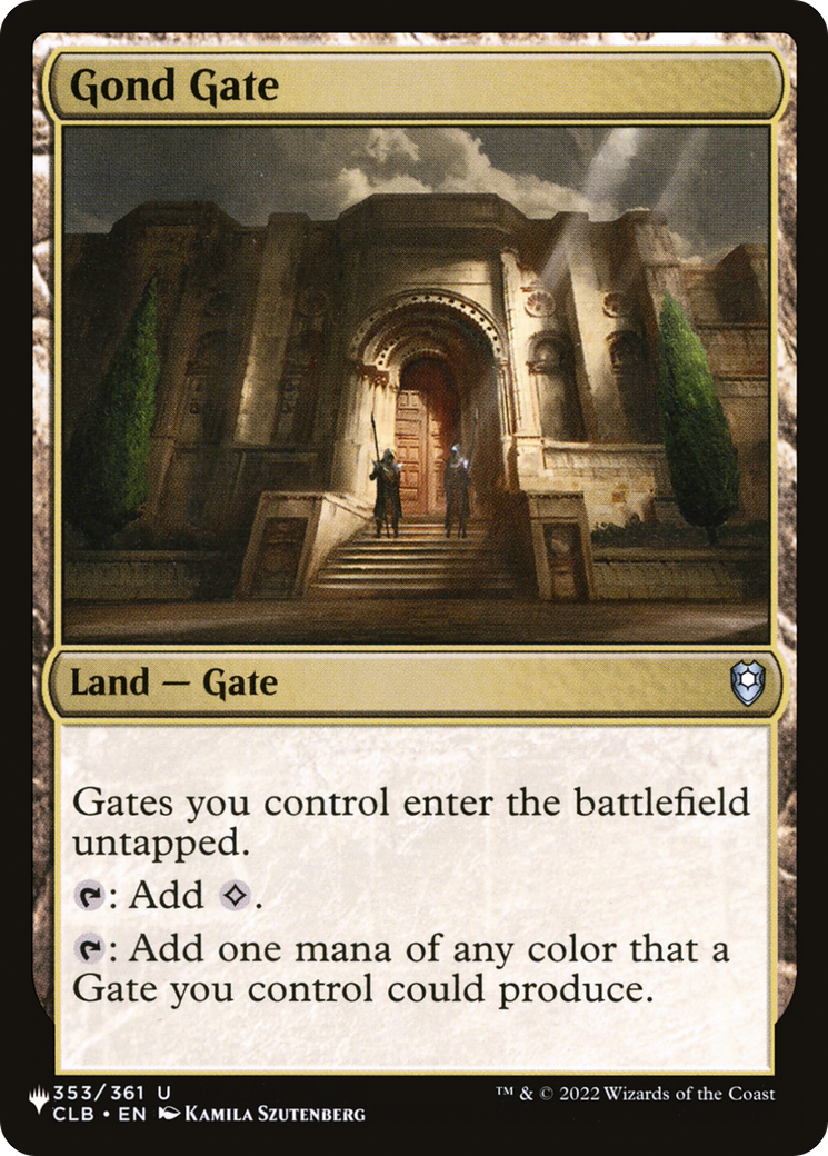 Gond Gate [The List] | Tabernacle Games