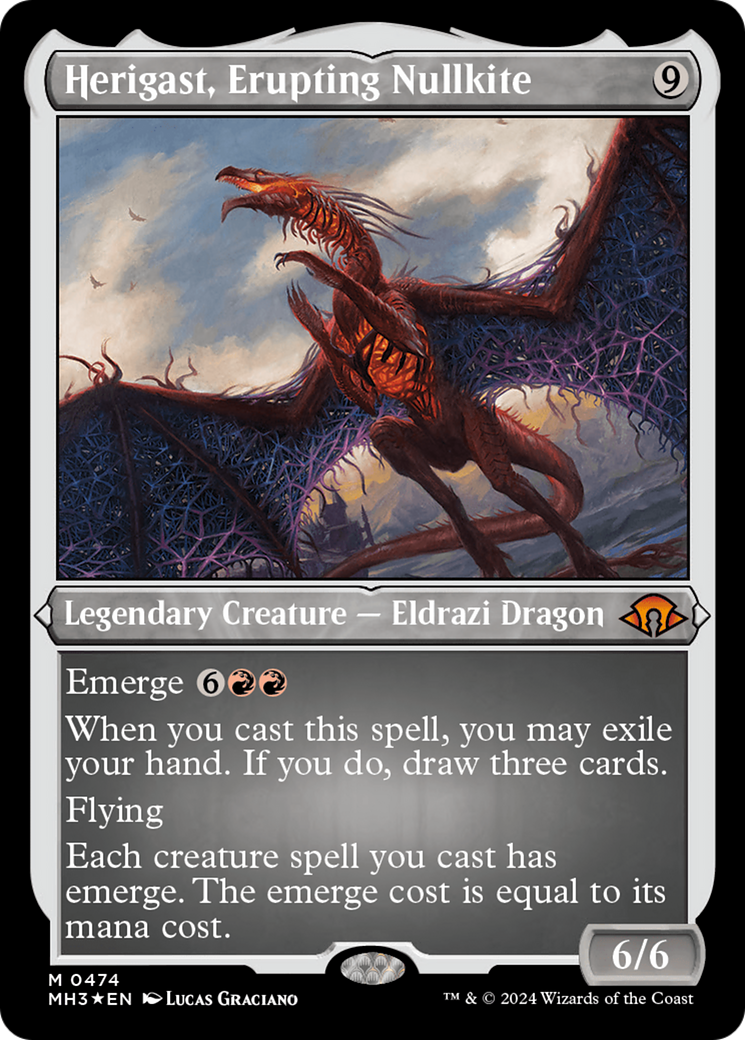 Herigast, Erupting Nullkite (Foil Etched) [Modern Horizons 3] | Tabernacle Games