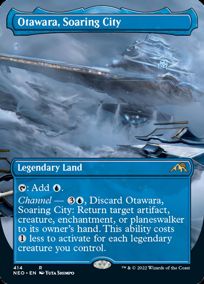 Otawara, Soaring City (Borderless Alternate Art) [Kamigawa: Neon Dynasty] | Tabernacle Games