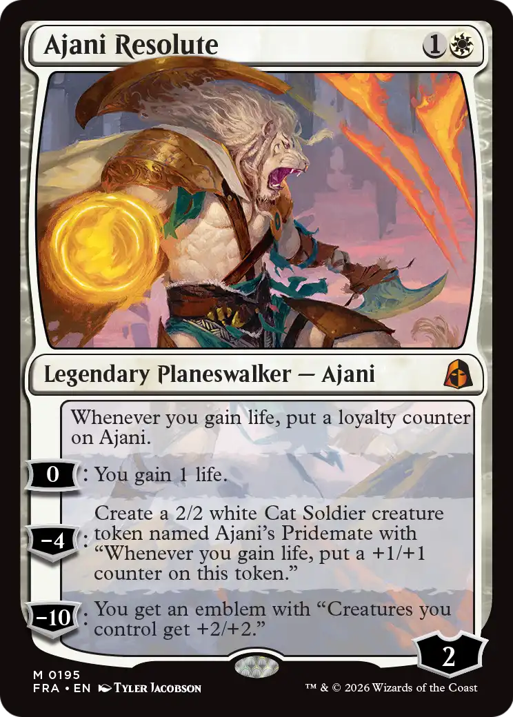 Ajani Resolute [Reality Fracture] | Tabernacle Games