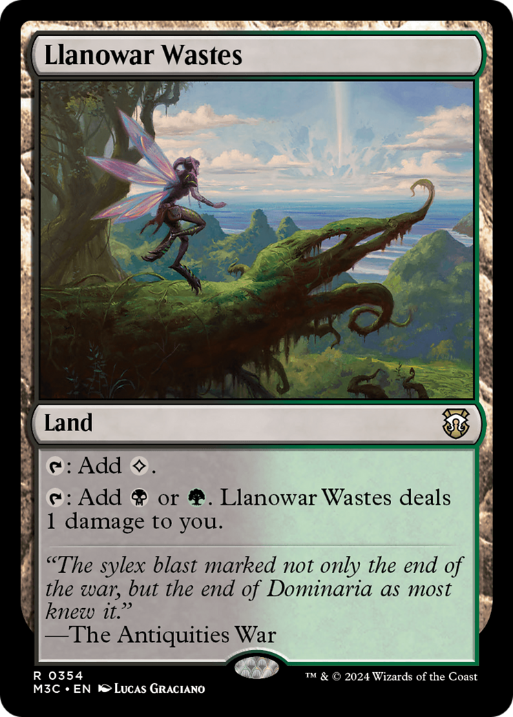 Llanowar Wastes (Ripple Foil) [Modern Horizons 3 Commander] | Tabernacle Games