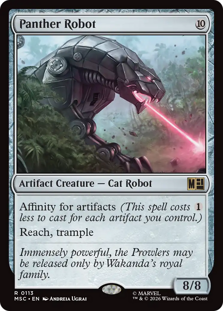 Panther Robot (Surge Foil) [Marvel Super Heroes Commander] | Tabernacle Games
