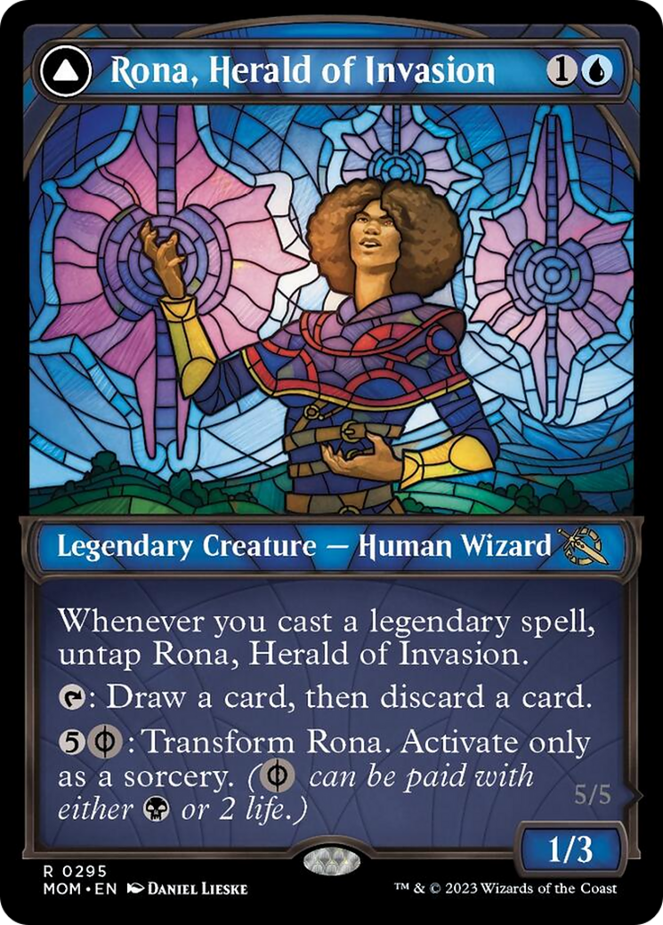 Rona, Herald of Invasion // Rona, Tolarian Obliterator (Showcase Planar Booster Fun) [March of the Machine] | Tabernacle Games