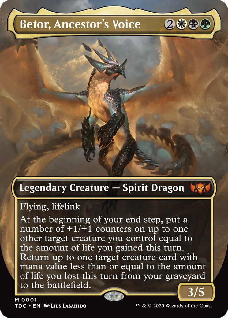 Betor, Ancestor's Voice (Borderless) [Tarkir: Dragonstorm Commander] | Tabernacle Games