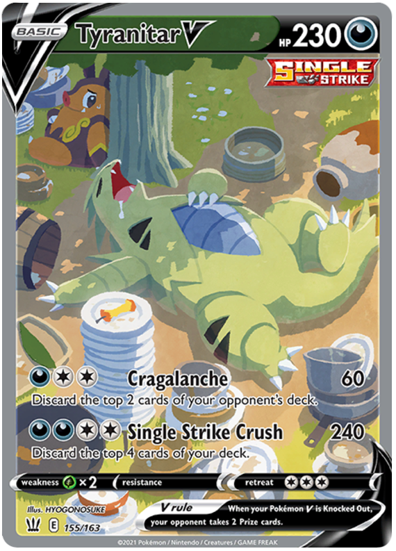 Tyranitar V (155/163) [Sword & Shield: Battle Styles] | Tabernacle Games