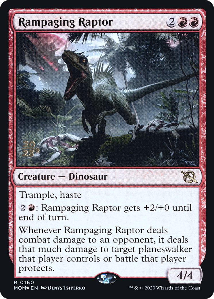 Rampaging Raptor [March of the Machine Prerelease Promos] | Tabernacle Games