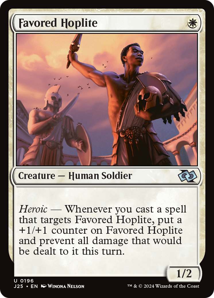 Favored Hoplite [Foundations Jumpstart] | Tabernacle Games