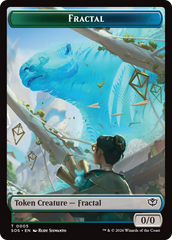 Fractal (0005) // Pest (0009) Double-Sided Token [Secrets of Strixhaven Tokens] | Tabernacle Games
