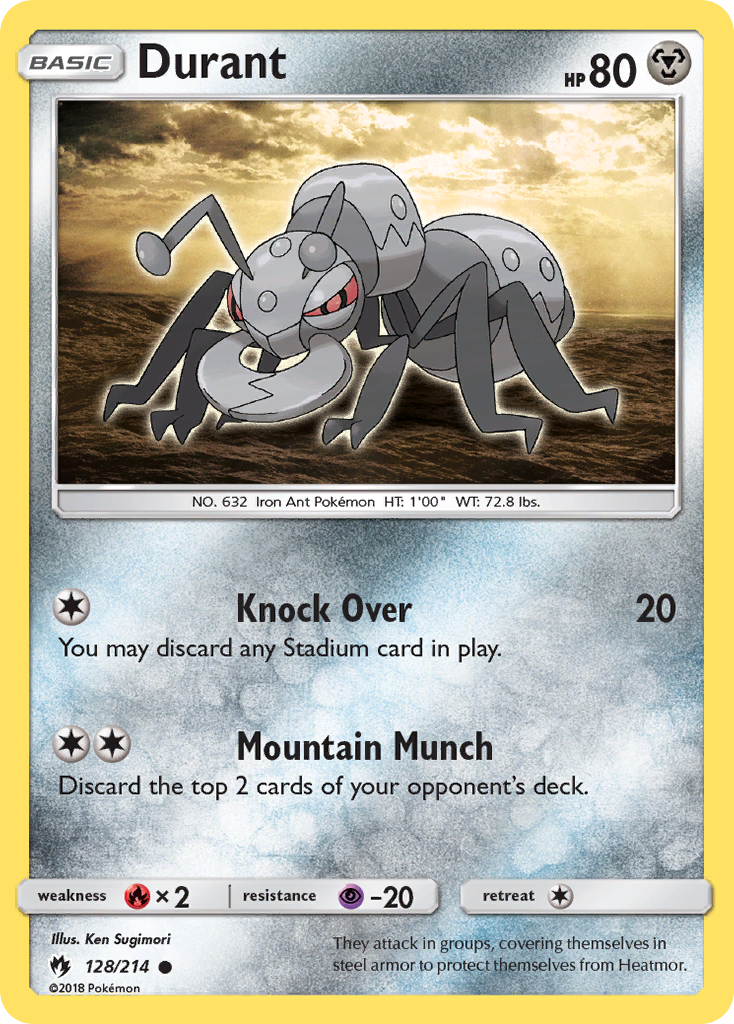Durant (128/214) [Sun & Moon: Lost Thunder] | Tabernacle Games