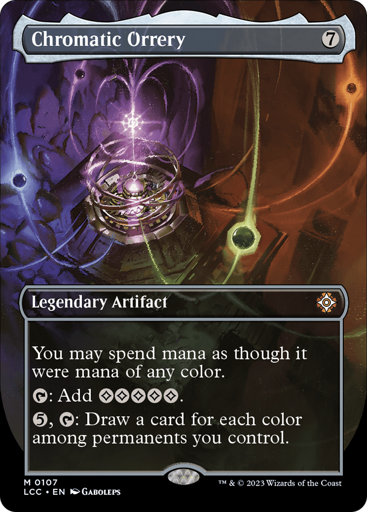Chromatic Orrery (Borderless) [The Lost Caverns of Ixalan Commander] | Tabernacle Games