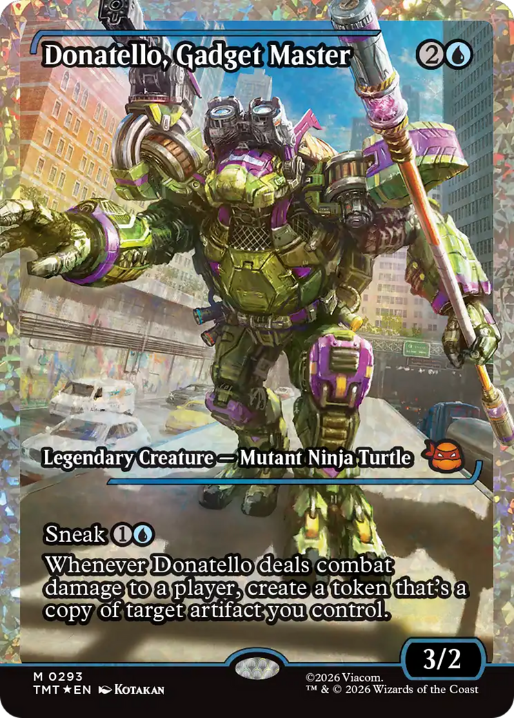 Donatello, Gadget Master (Showcase) (Fracture Foil) [Teenage Mutant Ninja Turtles] | Tabernacle Games