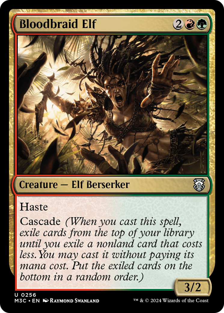 Bloodbraid Elf (Ripple Foil) [Modern Horizons 3 Commander] | Tabernacle Games