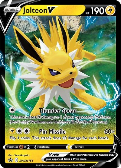 Jolteon V (SWSH151) [Sword & Shield: Black Star Promos] | Tabernacle Games