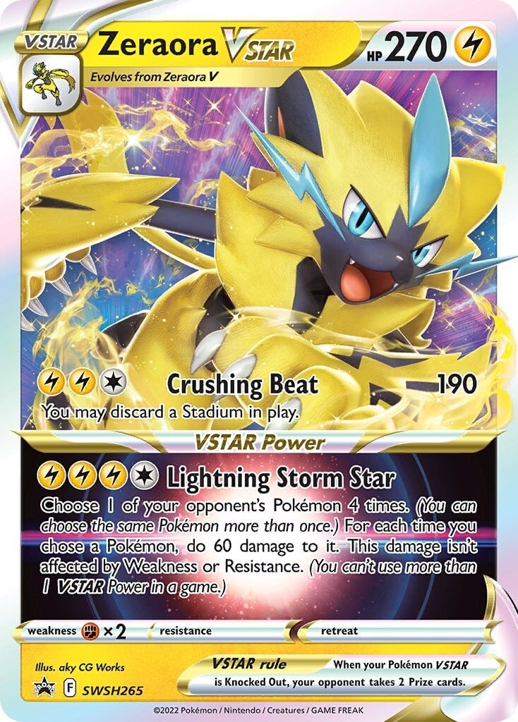 Zeraora VSTAR (SWSH265) (Jumbo Card) [Sword & Shield: Black Star Promos] | Tabernacle Games