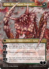 Grist, Voracious Larva // Grist, the Plague Swarm (Borderless) (Textured Foil) [Modern Horizons 3] | Tabernacle Games