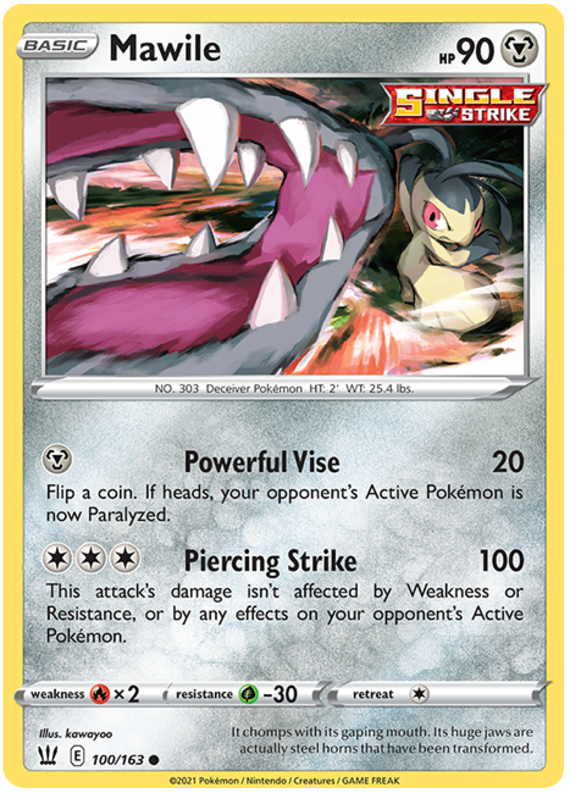 Mawile (100/163) [Sword & Shield: Battle Styles] | Tabernacle Games