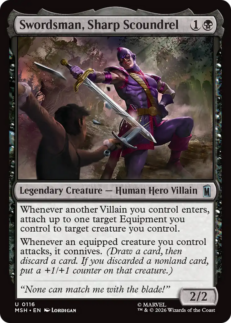 Swordsman, Sharp Scoundrel [Marvel Super Heroes] | Tabernacle Games