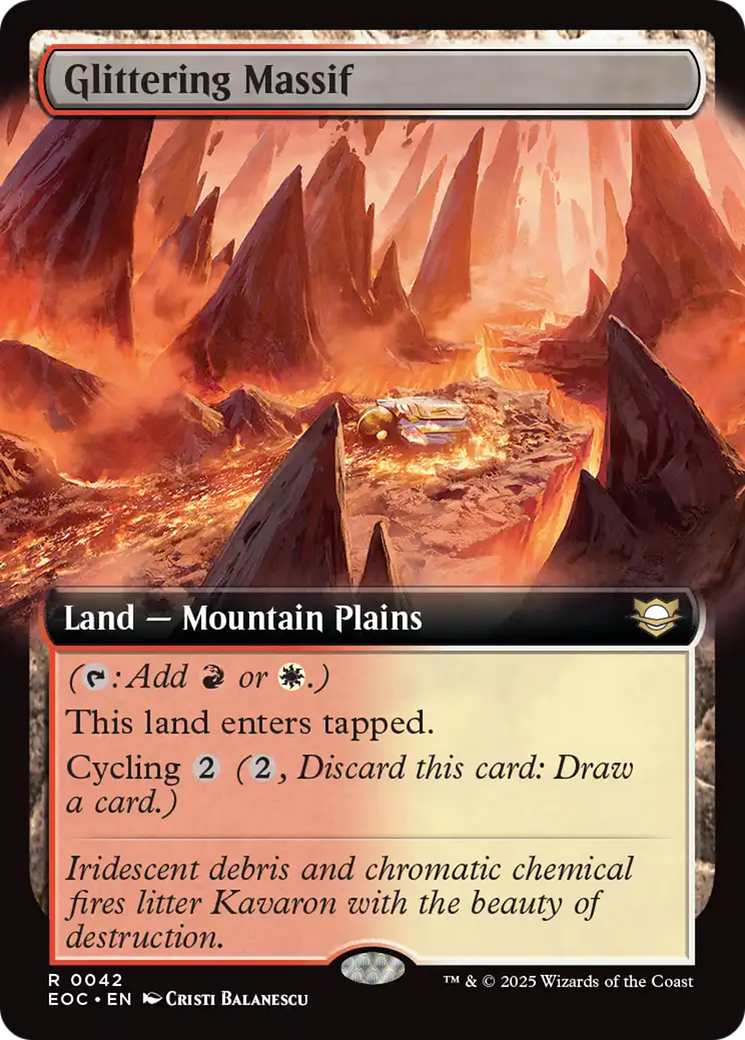 Glittering Massif (Extended Art) [Edge of Eternities Commander] | Tabernacle Games