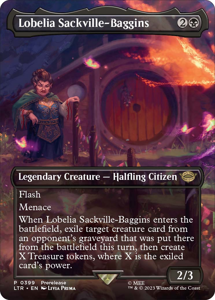 Lobelia Sackville-Baggins (Borderless Alternate Art) [The Lord of the Rings: Tales of Middle-Earth] | Tabernacle Games