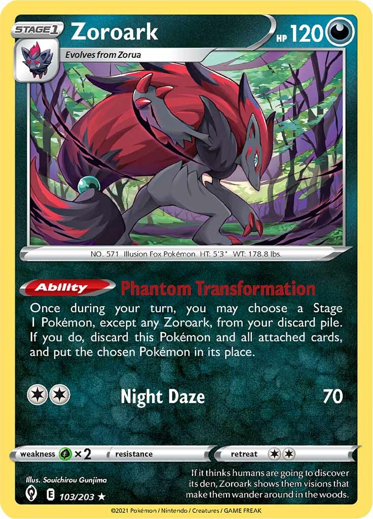 Zoroark (103/203) [Sword & Shield: Evolving Skies] | Tabernacle Games