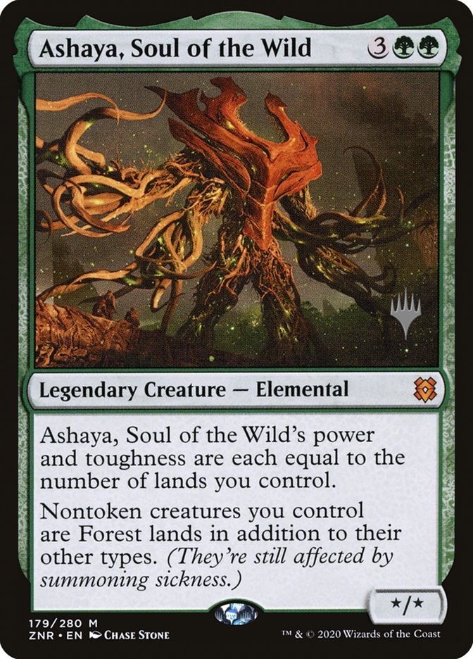 Ashaya, Soul of the Wild (Promo Pack) [Zendikar Rising Promos] | Tabernacle Games