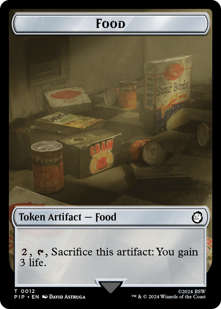 Food (0012) // Thopter Double-Sided Token [Fallout Tokens] | Tabernacle Games