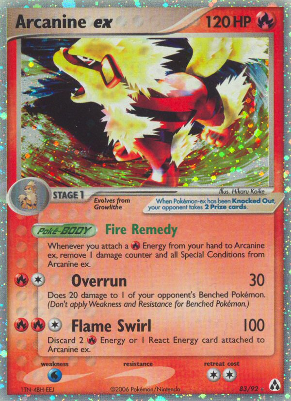 Arcanine ex (83/92) [EX: Legend Maker] | Tabernacle Games