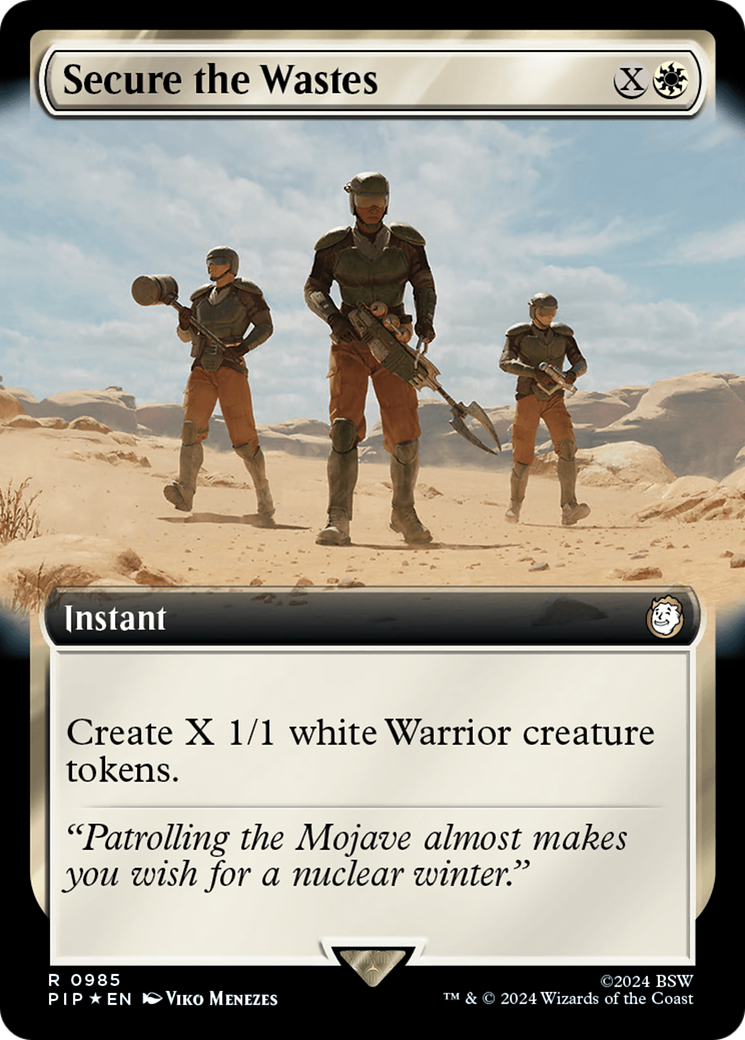 Secure the Wastes (Extended Art) (Surge Foil) [Fallout] | Tabernacle Games