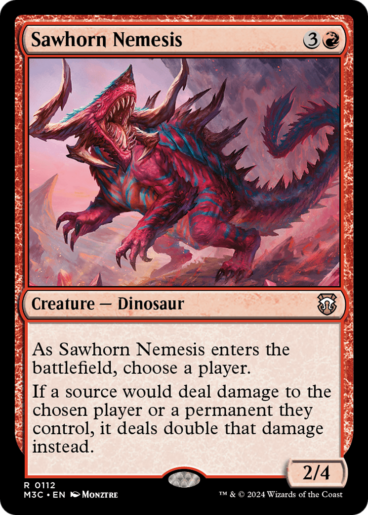 Sawhorn Nemesis [Modern Horizons 3 Commander] | Tabernacle Games