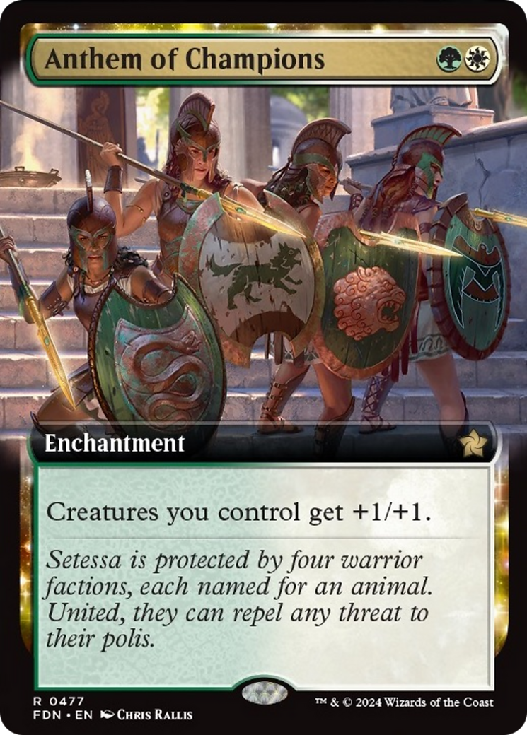 Anthem of Champions (Extended Art) [Foundations] | Tabernacle Games