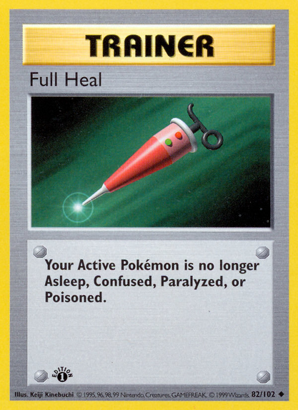 Full Heal (82/102) (Shadowless) [Base Set 1st Edition] | Tabernacle Games