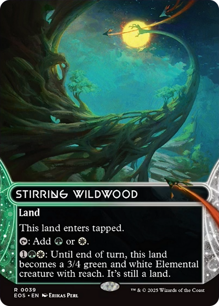 Stirring Wildwood (0039) (Borderless) [Edge of Eternities: Stellar Sights] | Tabernacle Games