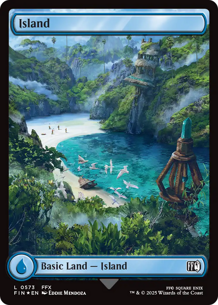 Island (0573) (Surge Foil) [FINAL FANTASY] | Tabernacle Games