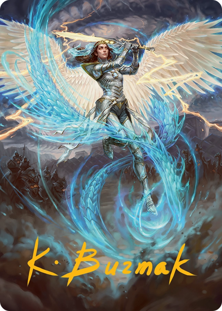 Elspeth, Storm Slayer Art Card (49/54) [Tarkir: Dragonstorm Art Series] | Tabernacle Games