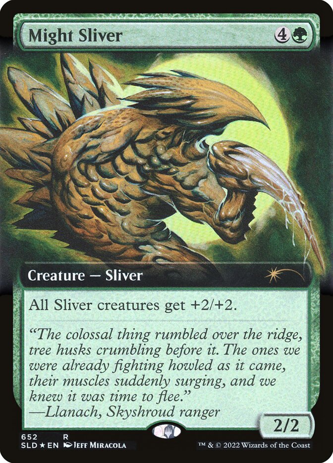 Might Sliver (Extended Art) [Secret Lair Drop Promos] | Tabernacle Games