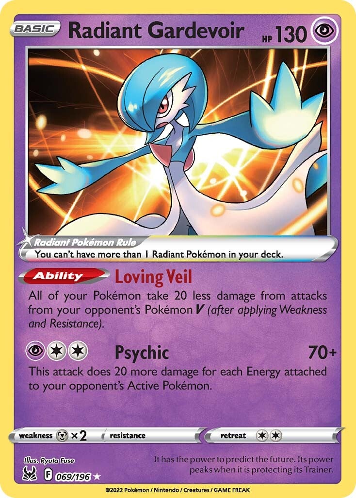 Radiant Gardevoir (069/196) [Sword & Shield: Lost Origin] | Tabernacle Games