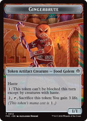 Gingerbrute // Myr Double-Sided Token [Reality Fracture Commander Tokens] | Tabernacle Games