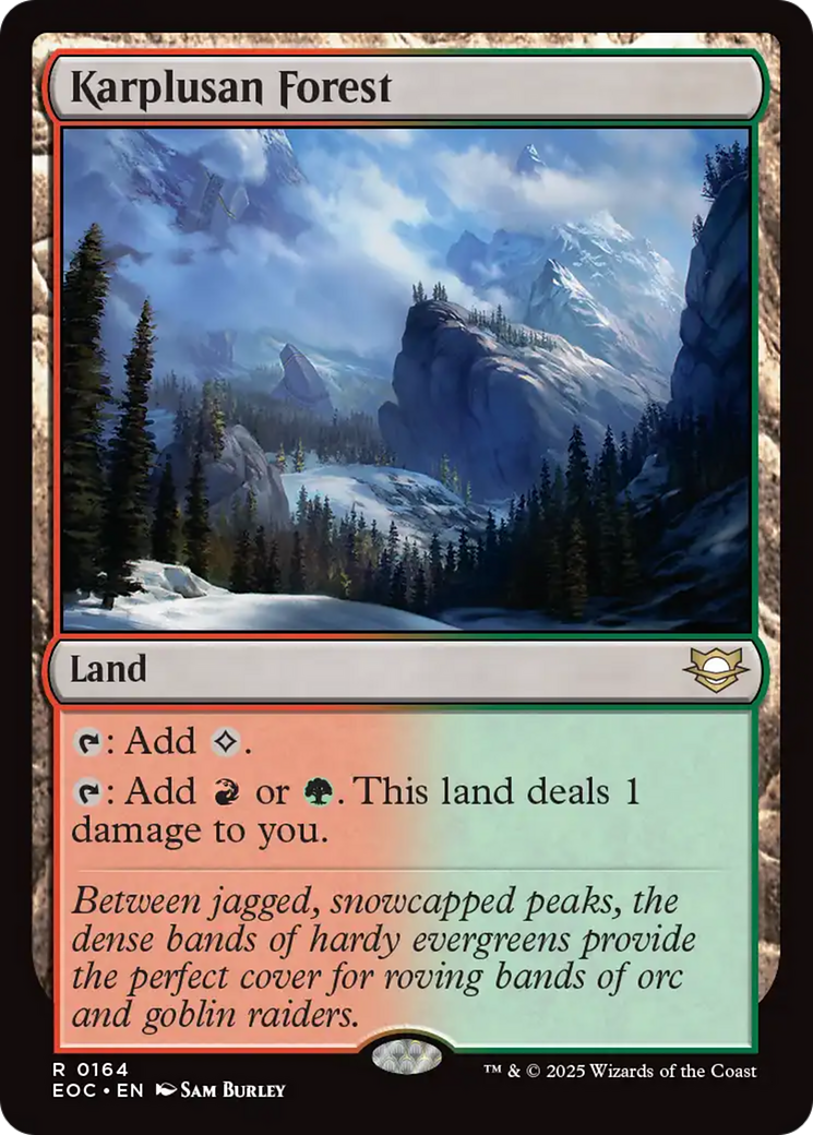 Karplusan Forest [Edge of Eternities Commander] | Tabernacle Games