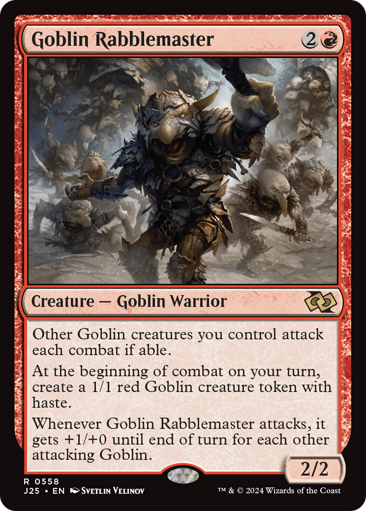 Goblin Rabblemaster [Foundations Jumpstart] | Tabernacle Games