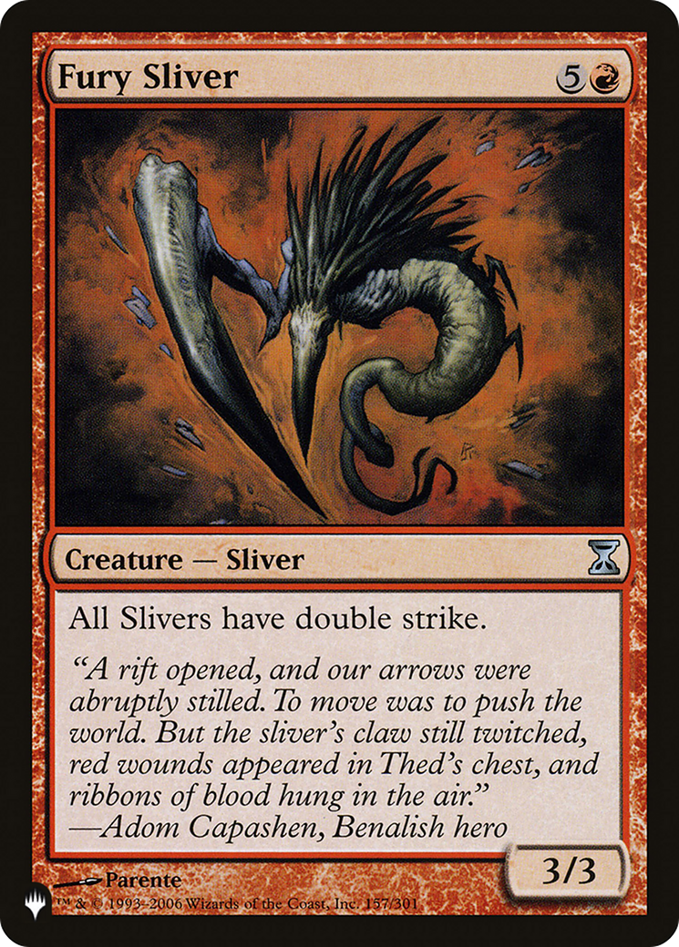 Fury Sliver [The List Reprints] | Tabernacle Games