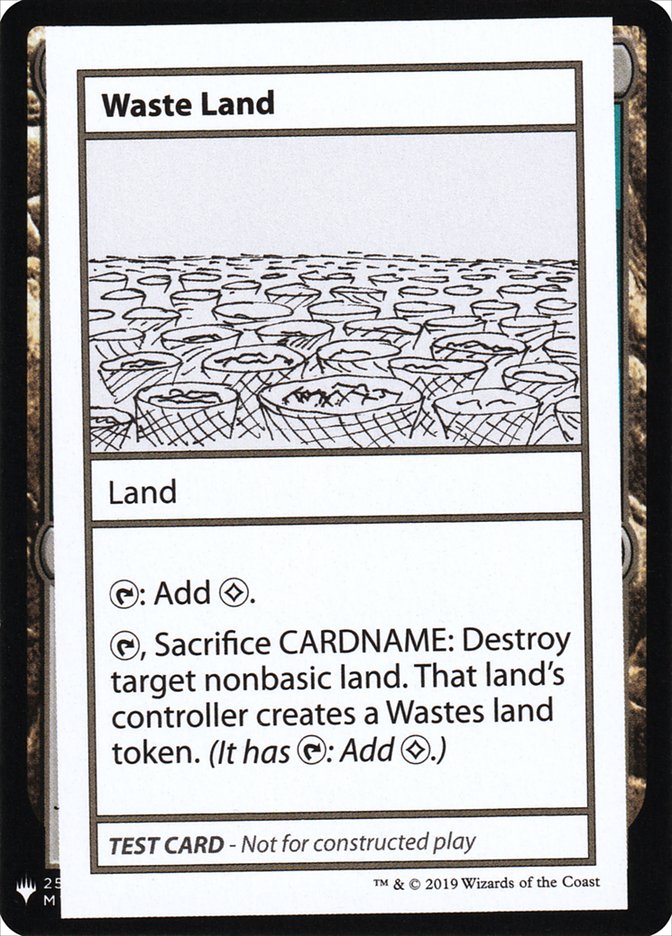 Waste Land [Mystery Booster Playtest Cards] | Tabernacle Games