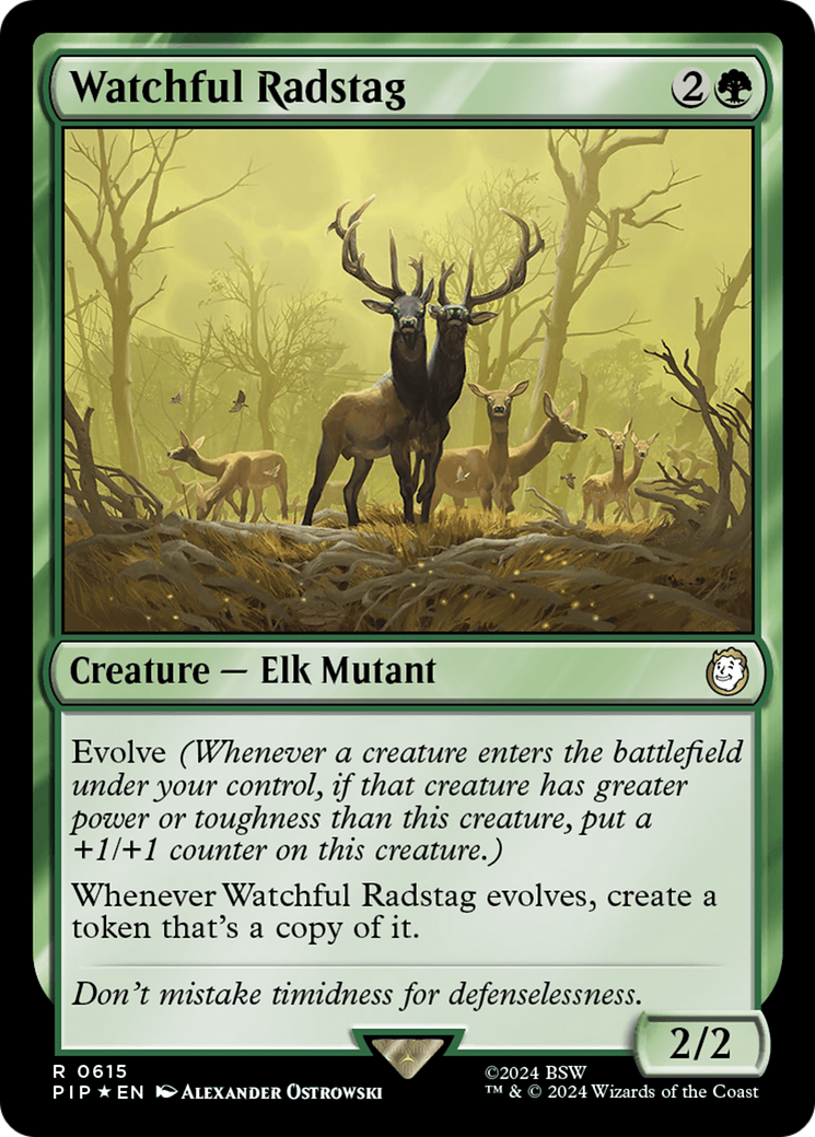 Watchful Radstag (Surge Foil) [Fallout] | Tabernacle Games