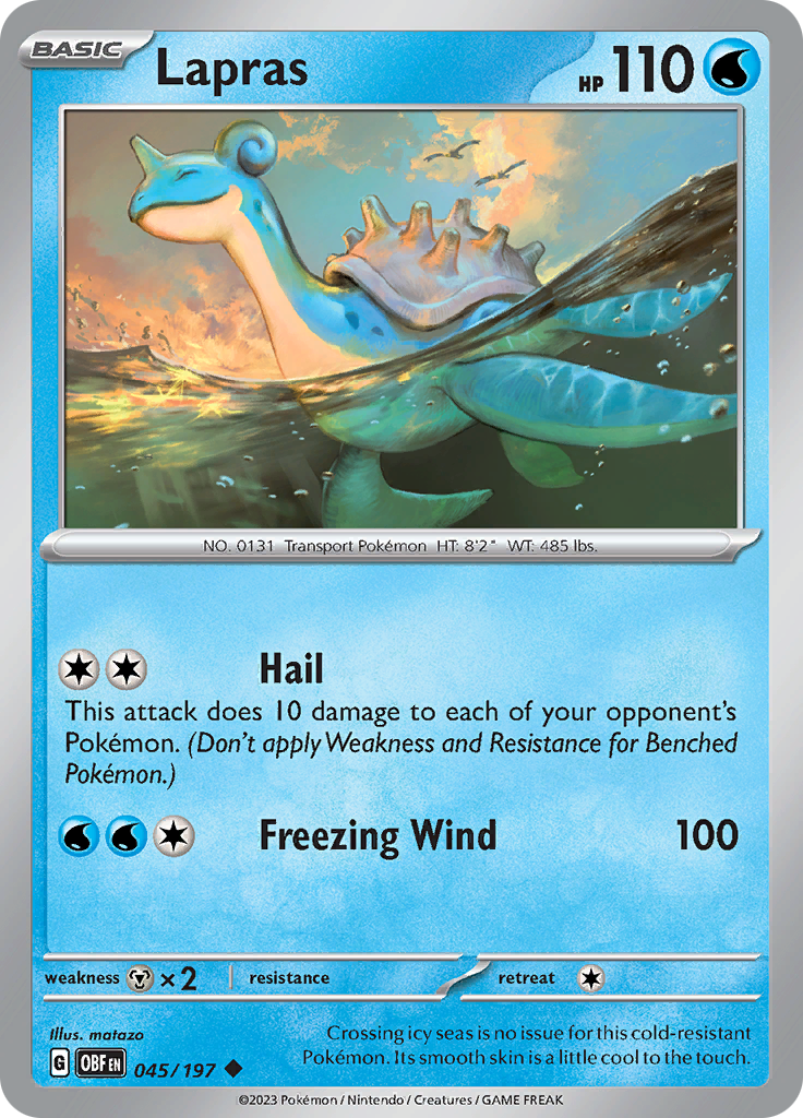 Lapras (045/197) [Scarlet & Violet: Obsidian Flames] | Tabernacle Games